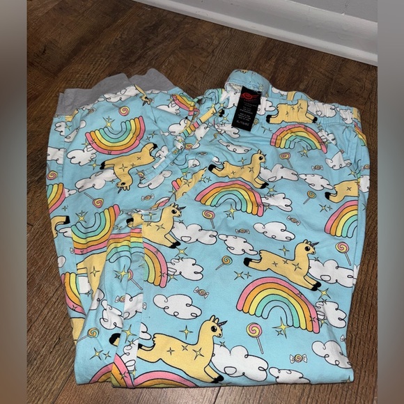 Unicorn Rainbow Joggers Lounge Pants by‎ Mad Engine | XL - Picture 1 of 3